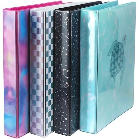 Farmhouse Animal 3 Ring Binders, Round Rings, Holds 200 Sheets, 1.5