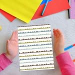 Colabrili Boho Pattern Scrapbook Paper, 12x12 Inch, 24 Sheets, Multi-colored, Square, Recycled Matte