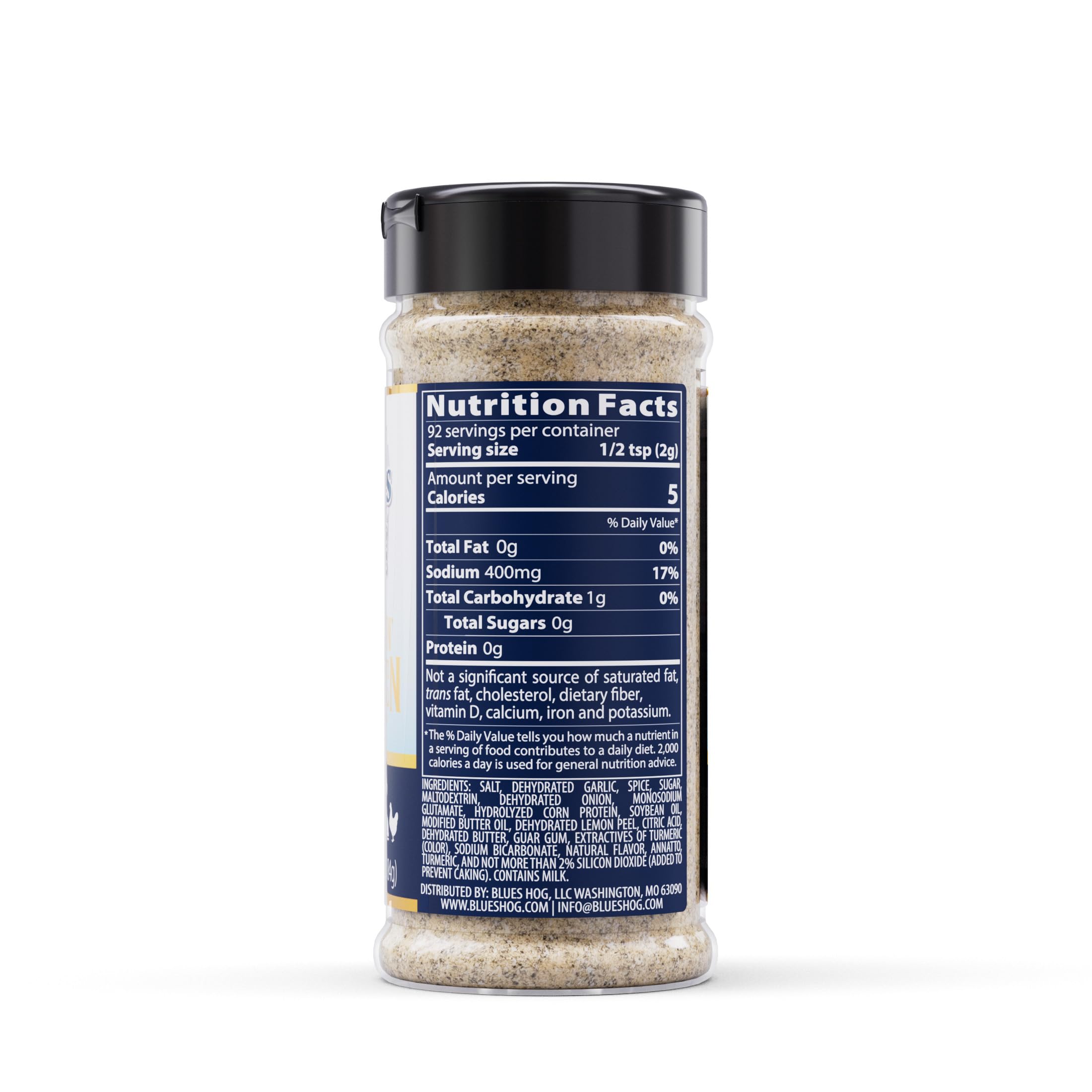 Blues Hog High Flyin' Chicken Seasoning, Knoblauch, Butter, Zitrusgeflügel, natürlich, glutenfrei, hergestellt in den USA, 185 ml
