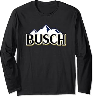 Busch Beer Mountains Logo Long Sleeve Shirt