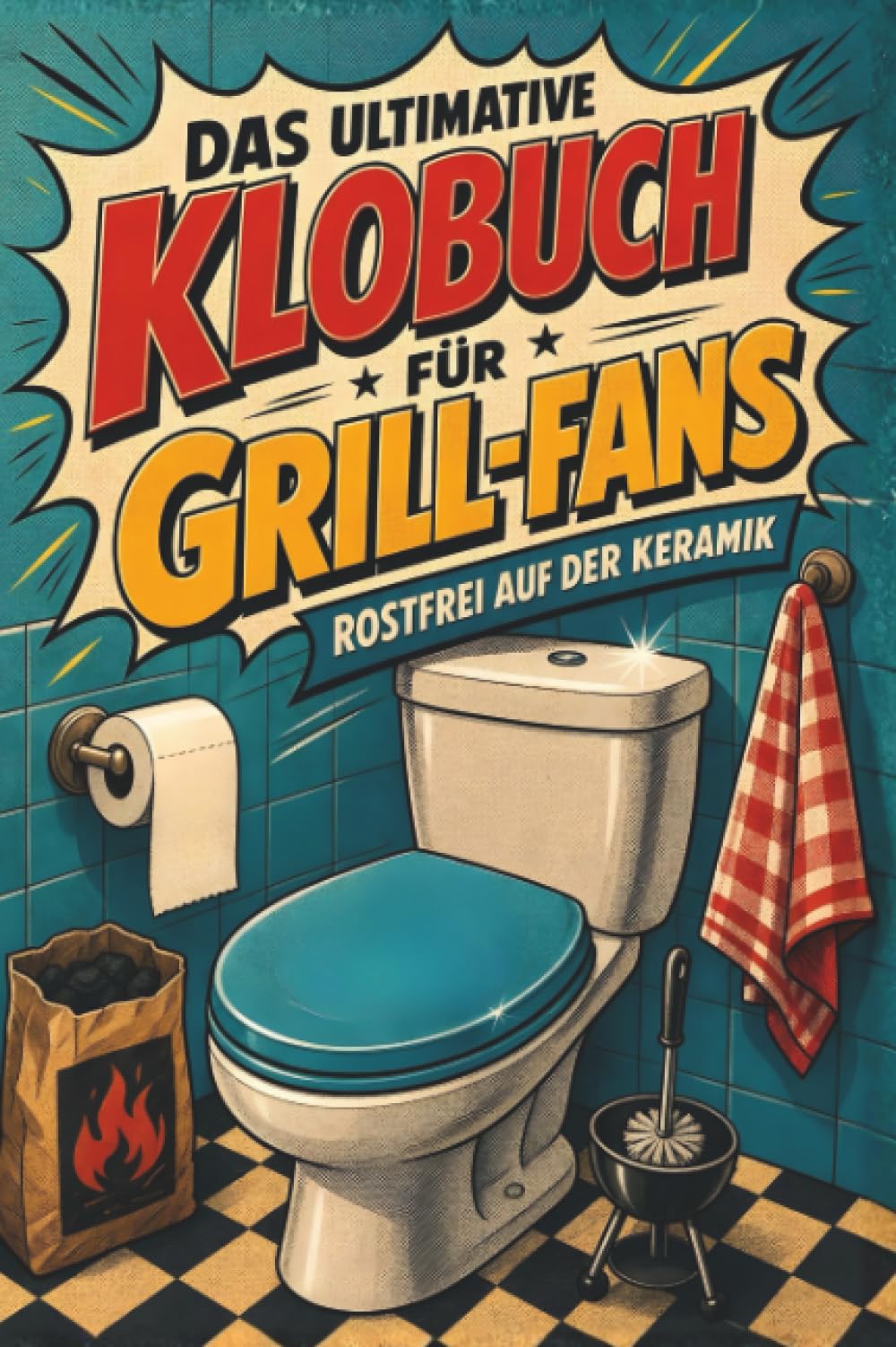 Das ultimative Klobuch für Grill-Fans: Rostfrei auf der Keramik. Lustiges Geschenk für Fans von BBQ, Holzkohle und Weber