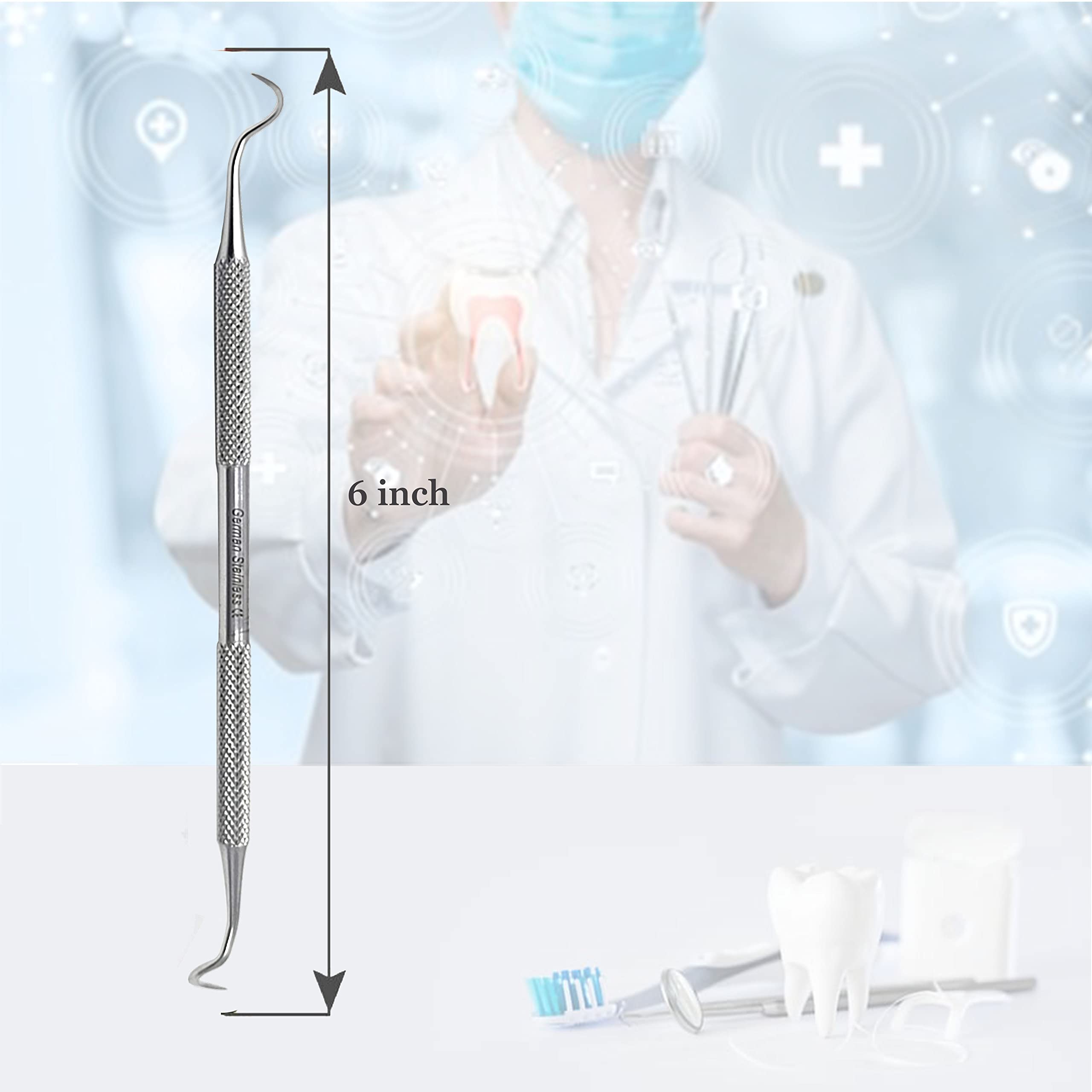 Montana Jack Sickle Scaler Light - Double Ended Dental Instrument For Tartar Removal 10 thumbnail image