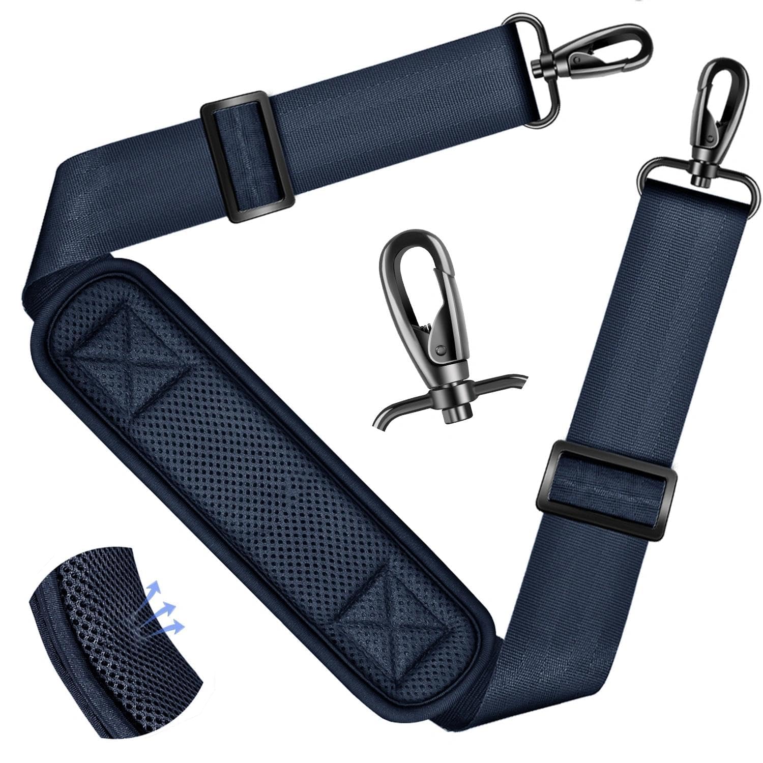 ZINZ Tracolla Tracolla Universale da 59" con Imbottitura Fissa Traspirante Ultra Spessa Tracolla Regolabile