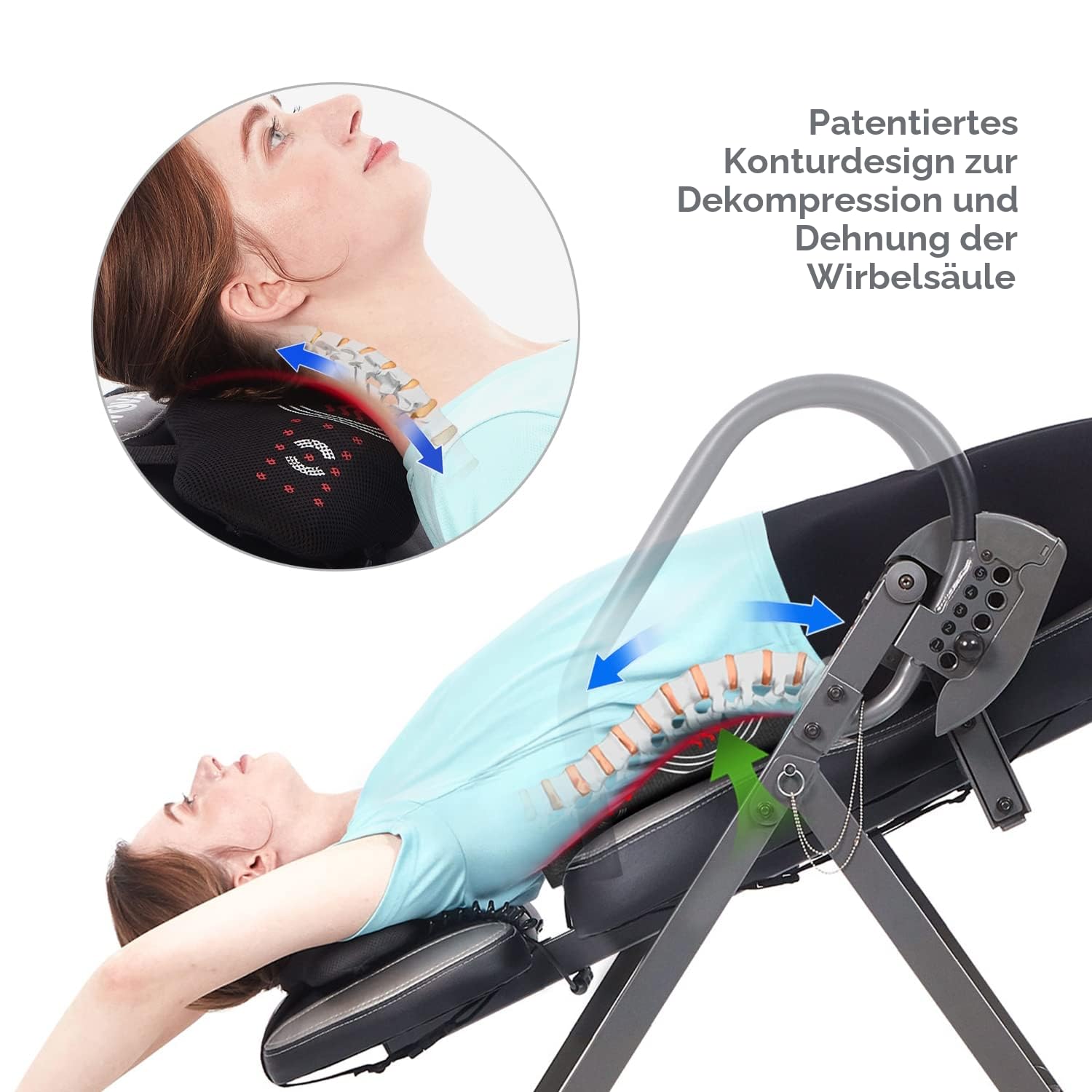 Innova ITM6000 Inversionstisch für Wärme und Massage