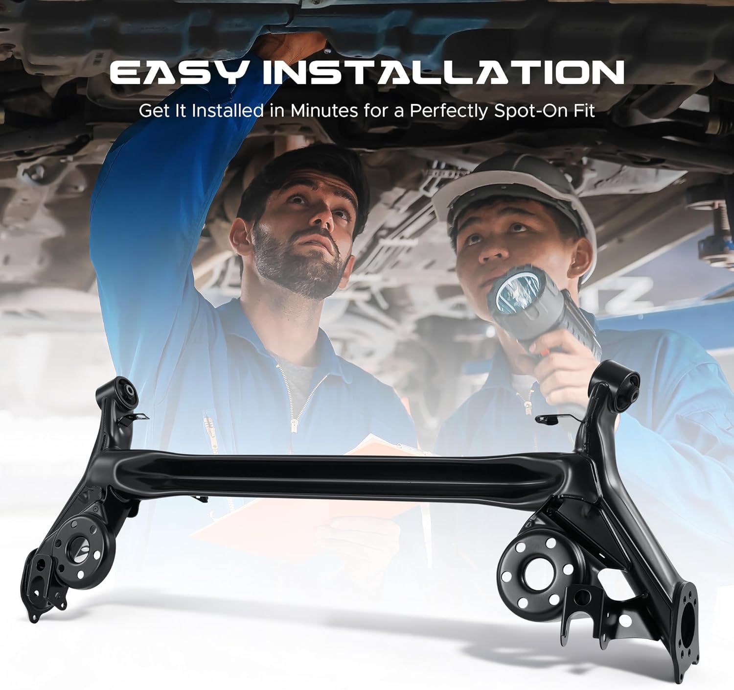 VRC Rear Subframe Crossmember Compatible with 2010 2011 2012 2013 2014 2015 Toyota Prius & Scion XB, Steel Rear Crossmember Suspension Frame 4210112171