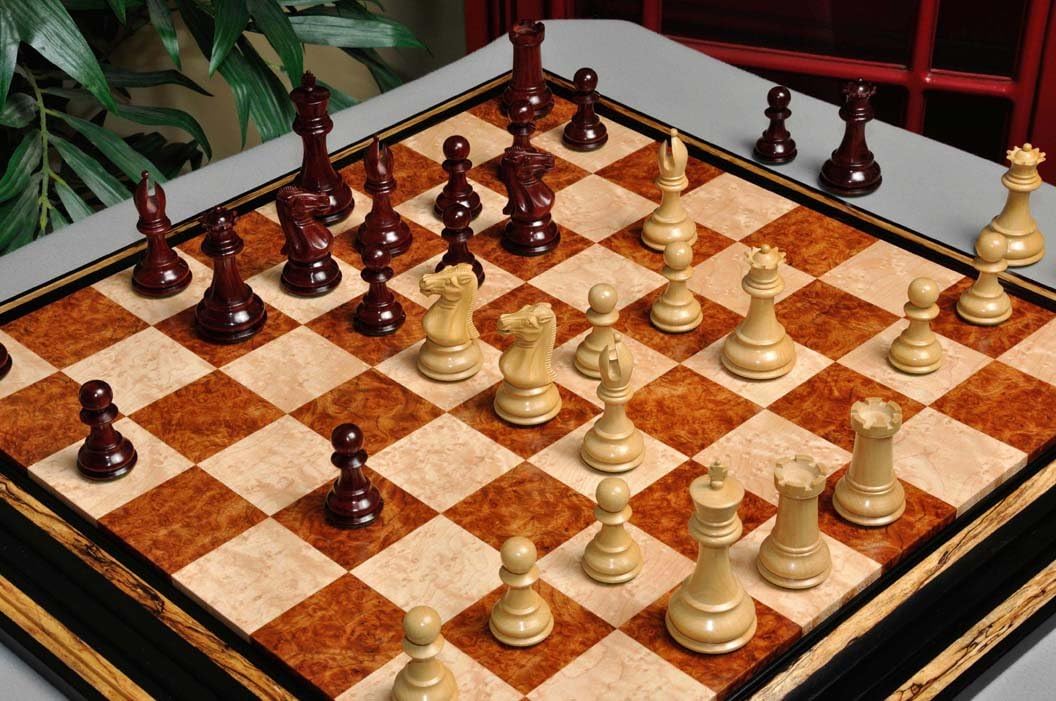 The House of Staunton - The Collector II Luxury Chess Set - Pieces Only - 4.0" King - Blood Rosewood