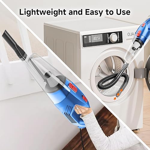 Miniatura 7 de Aspiradora de palo con cable, ligera, potente succión con motor de 450 W, aspiradoras de cable 3 en 1 de 16.4 pies para el hogar, suelo duro,