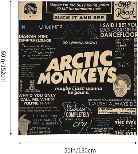 Miniatura 4 de VITOCARE Arctic music Monkeys Tapestry Wall decoration closet bed Hanging Bedroom dormitory Fashion Hip Hop Living Room Dorm Home Decor Wall Art