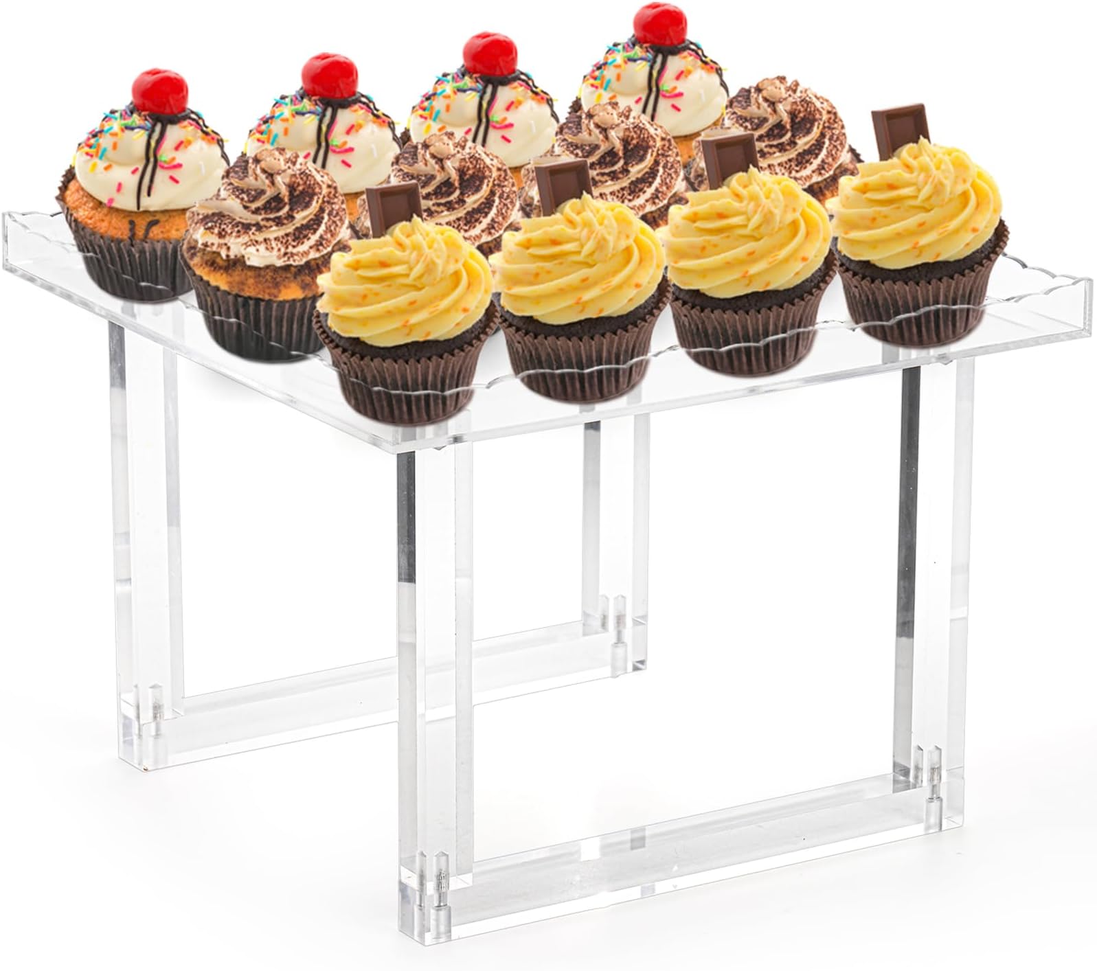 Amazon.com | MyGift 4-Tier Clear Acrylic Food Display Stand, Appetizer ...