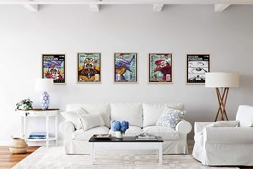 Ouroboros Art & Design Neon Genesis Evangelion NERV Anime Poster - Wall Decoration - Playroom - 5 Pieces - 20 x 25 cm Frameless