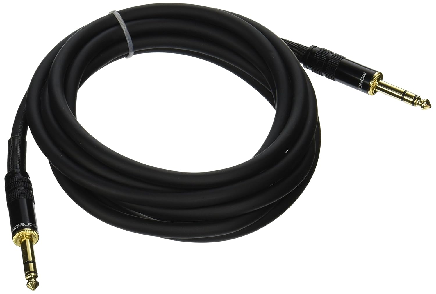 Amazon.com: Monoprice 1/4-Inch TRS Male to Male Cable - 10 Feet - Black ...
