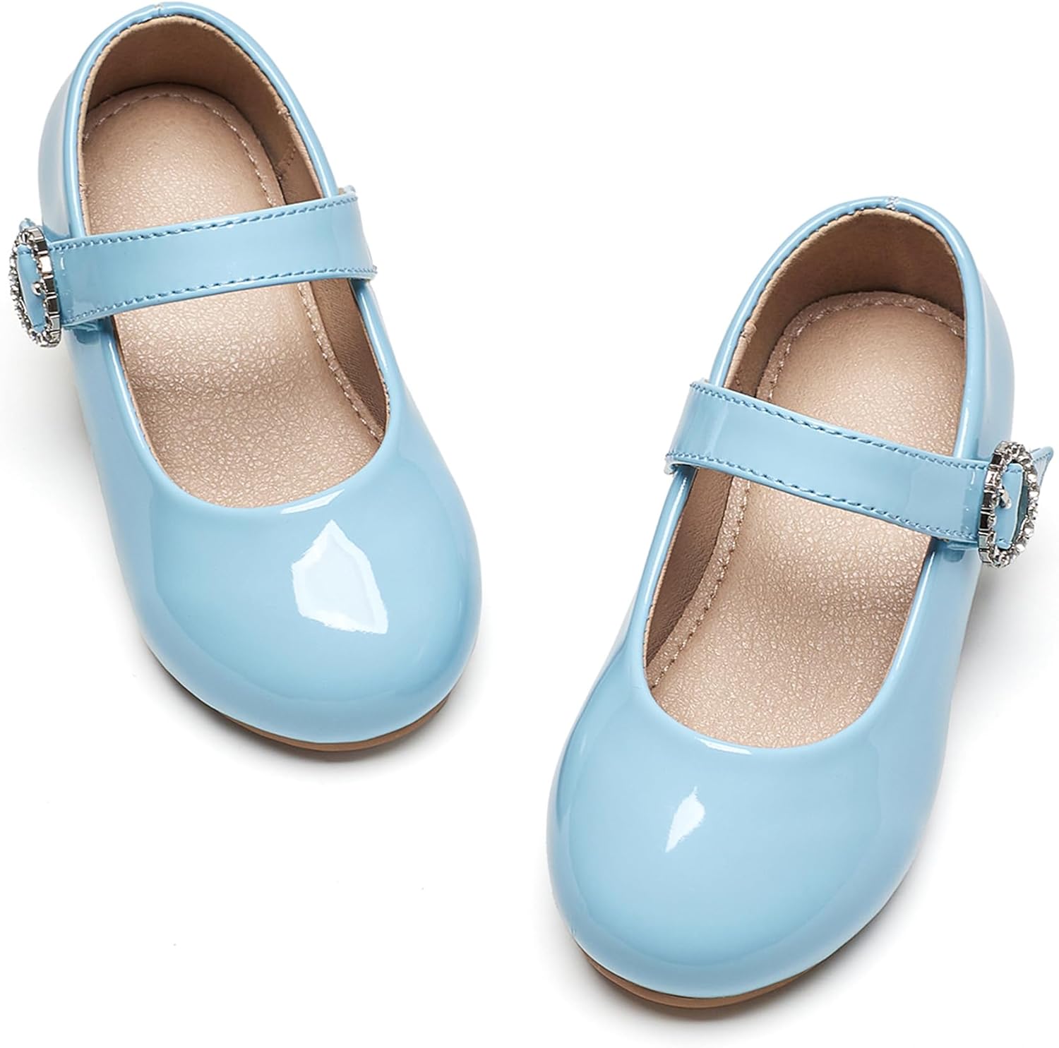 Otter MOMO Toddler Little Girls Princess Shoes Mary Jane Ballerina Flats Flower Girl Dress Shoes