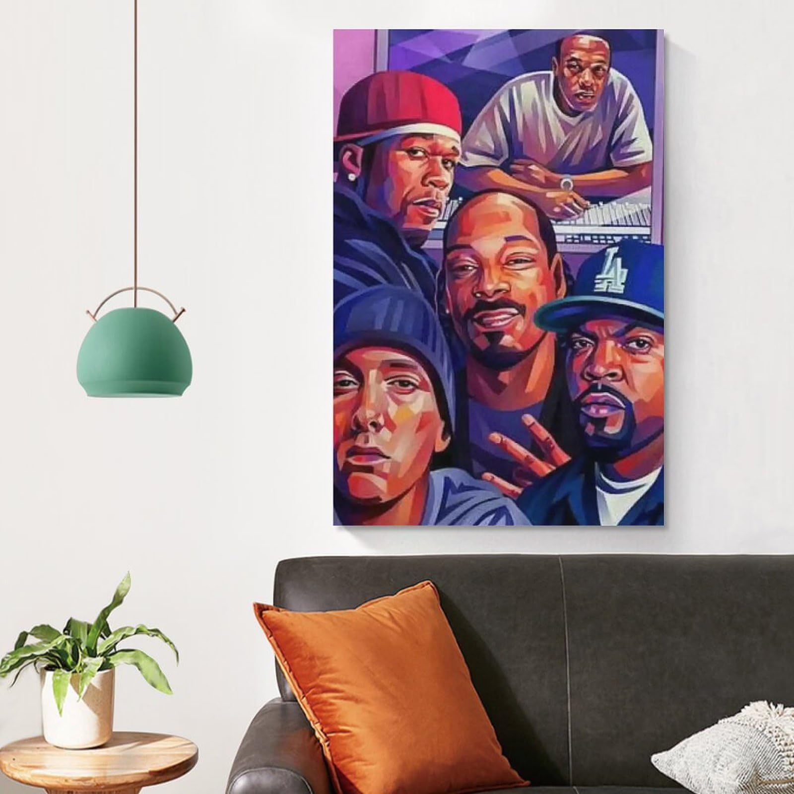 Poster artistico da parete con stampa artistica da parete con cantante rap hip hop all star (18), opera d'arte estetica per la stanza, 60 x 90 cm
