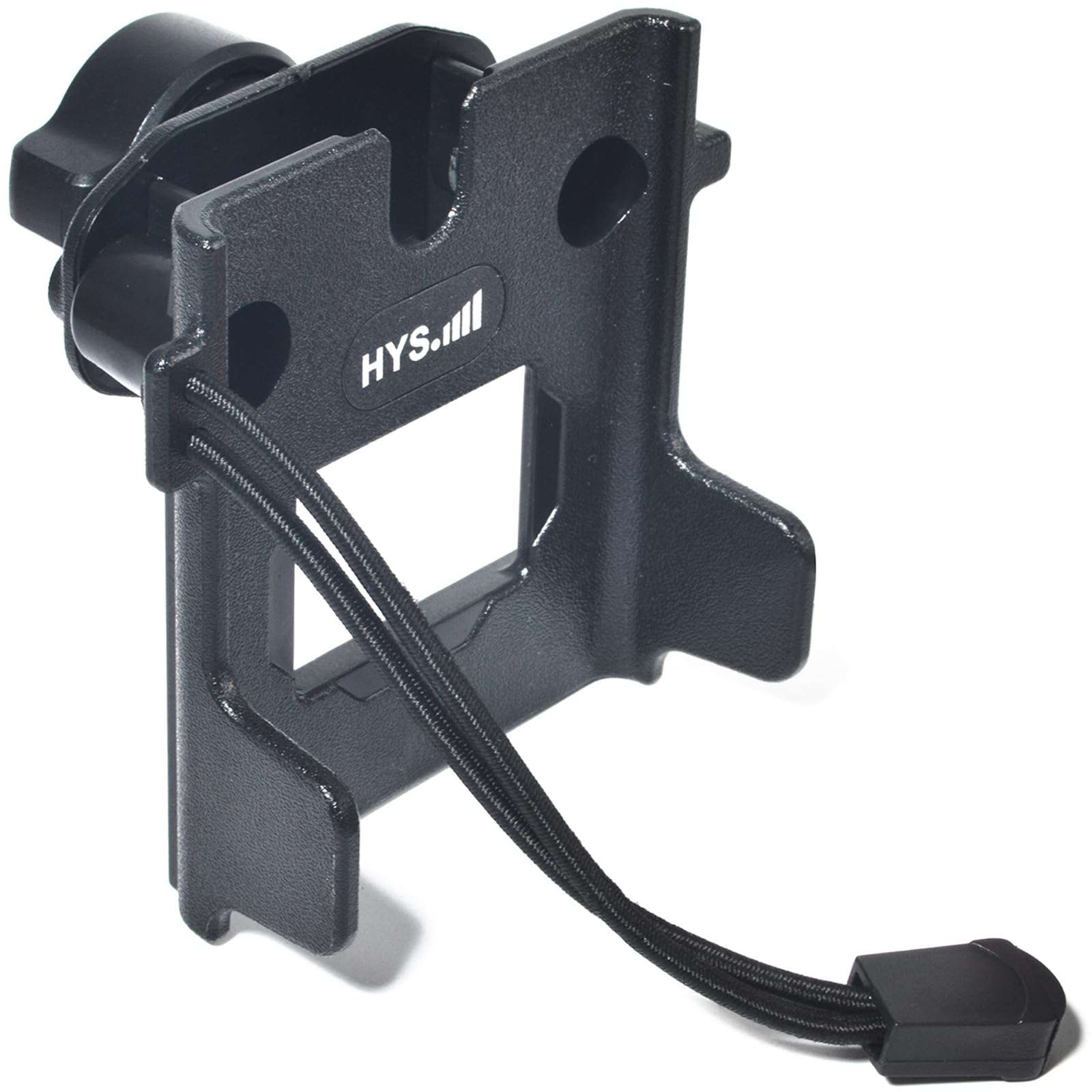 HYS Mount Holder for Handheld Radio w/17mm (0.67inch) Rotate Ball Hole 2-Way Radio Mount for Motorola, Kenwood &amp; ICOM, Heavy Duty Walkie Talkie Clamp, No Drilling