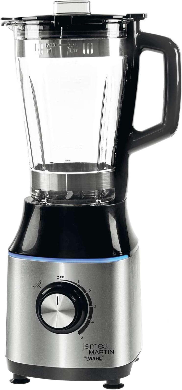 Wahl ZY024 James Martin Blender, 1.75 Litre, Heavy Duty Glass Jug Blender, Stainless Steel