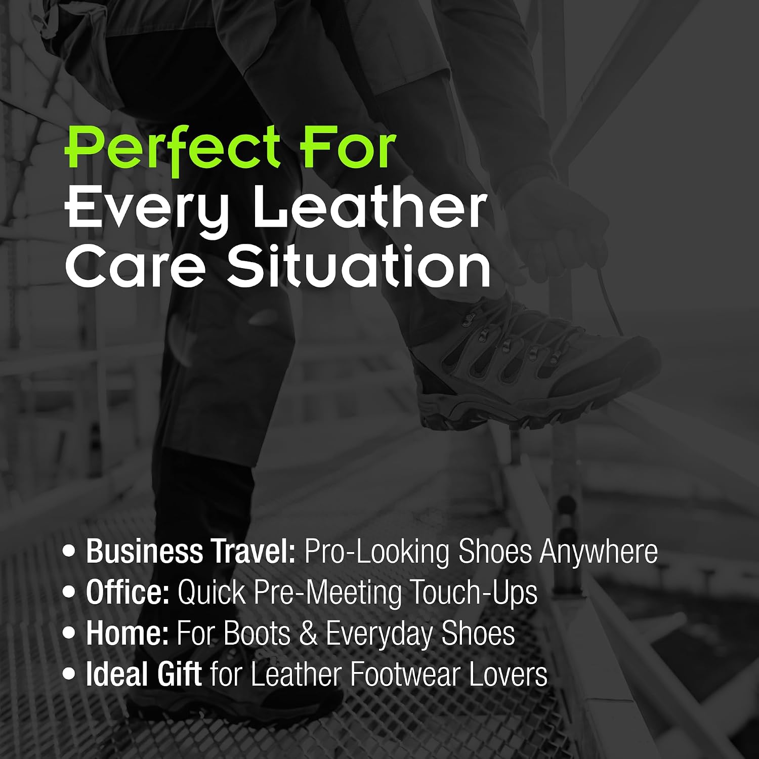 Griffin Shoe Shine Kit – Clean, Protect & Shine Shoes On-the-Go – Complete Leather Boot Care Kit With Black & Brown Polish