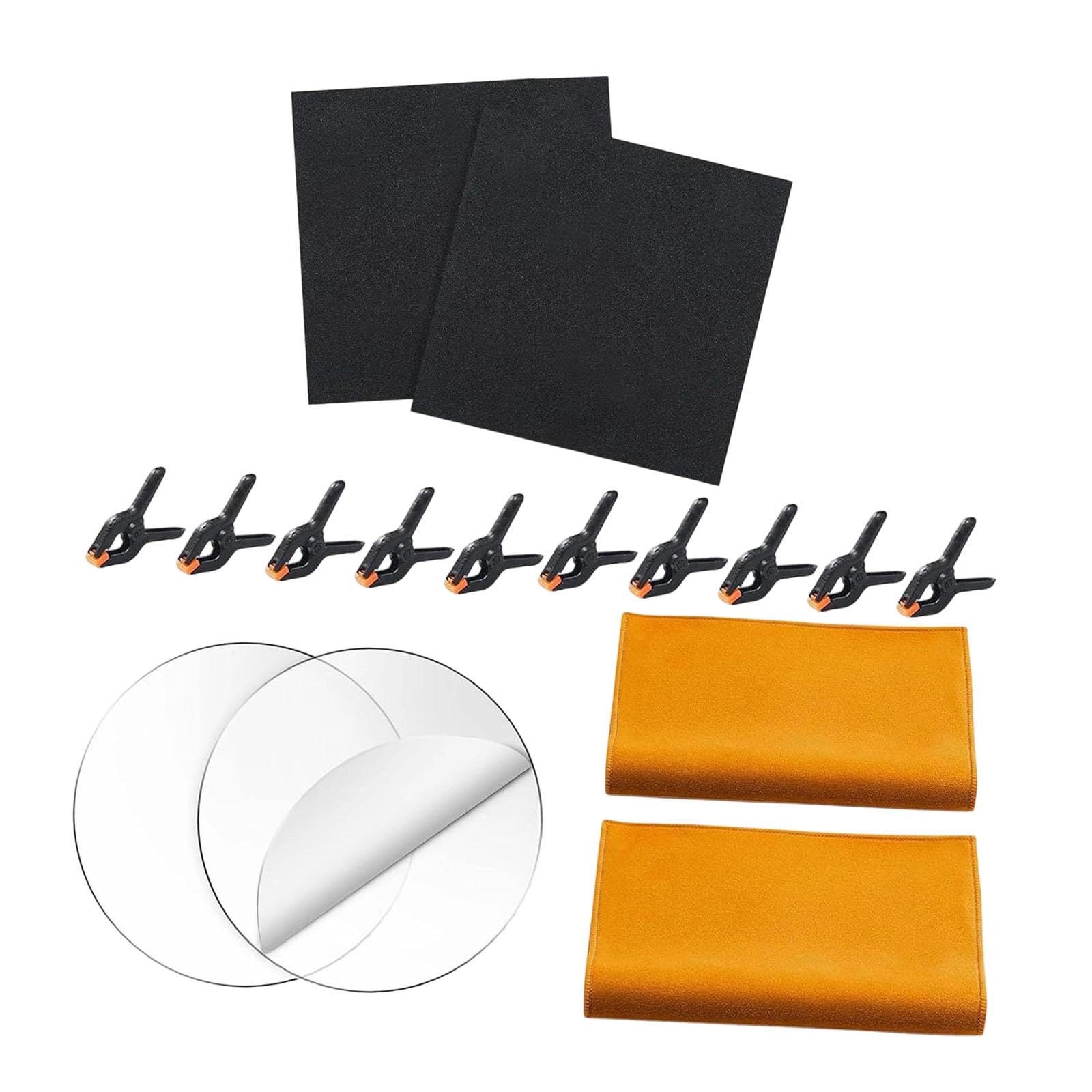 harayaa Kit di Pulizia per Carte Collezionabili per Collezionisti di Carte, 10 Clip di Fissaggio, Kit di Appiattimento per Carte Sportive, Accessori per Strumenti di Riparazione
