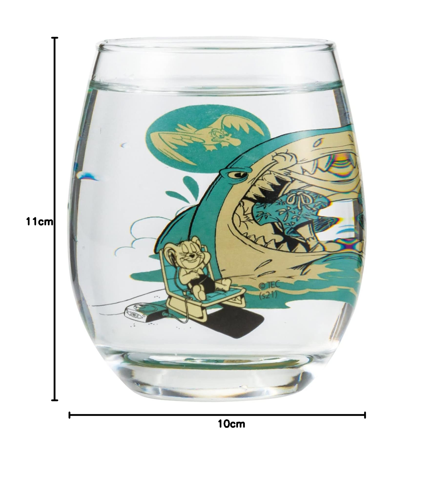 Amazon.co.jp: 「 トムとジェリー 」 3D グラス 330ml サメ 日本製