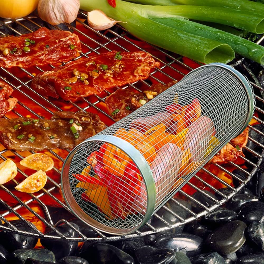 2 Stück Rolling Grillkorb Aus Edelstahl – Zylind Produktbild-Vorschau 7
