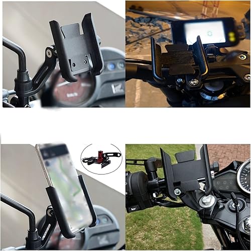 Miniatura 2 de FIGULI Phone Cradle Motorcycle Handlebar Mobile Phone Holder Stand Bracket for XMAX300 XMAX400 Xmax X-MAX 125 250 300 400 Stand Holder (Color