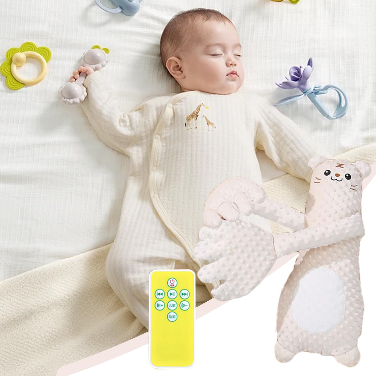 Bambino lenitivo e accarezzante, mano lenitiva del palmo, per pisolini per bambini, frequenza di accarezzamento flessibile, flessibilità multi-modalità, colorato per passeggino, culla, camera da