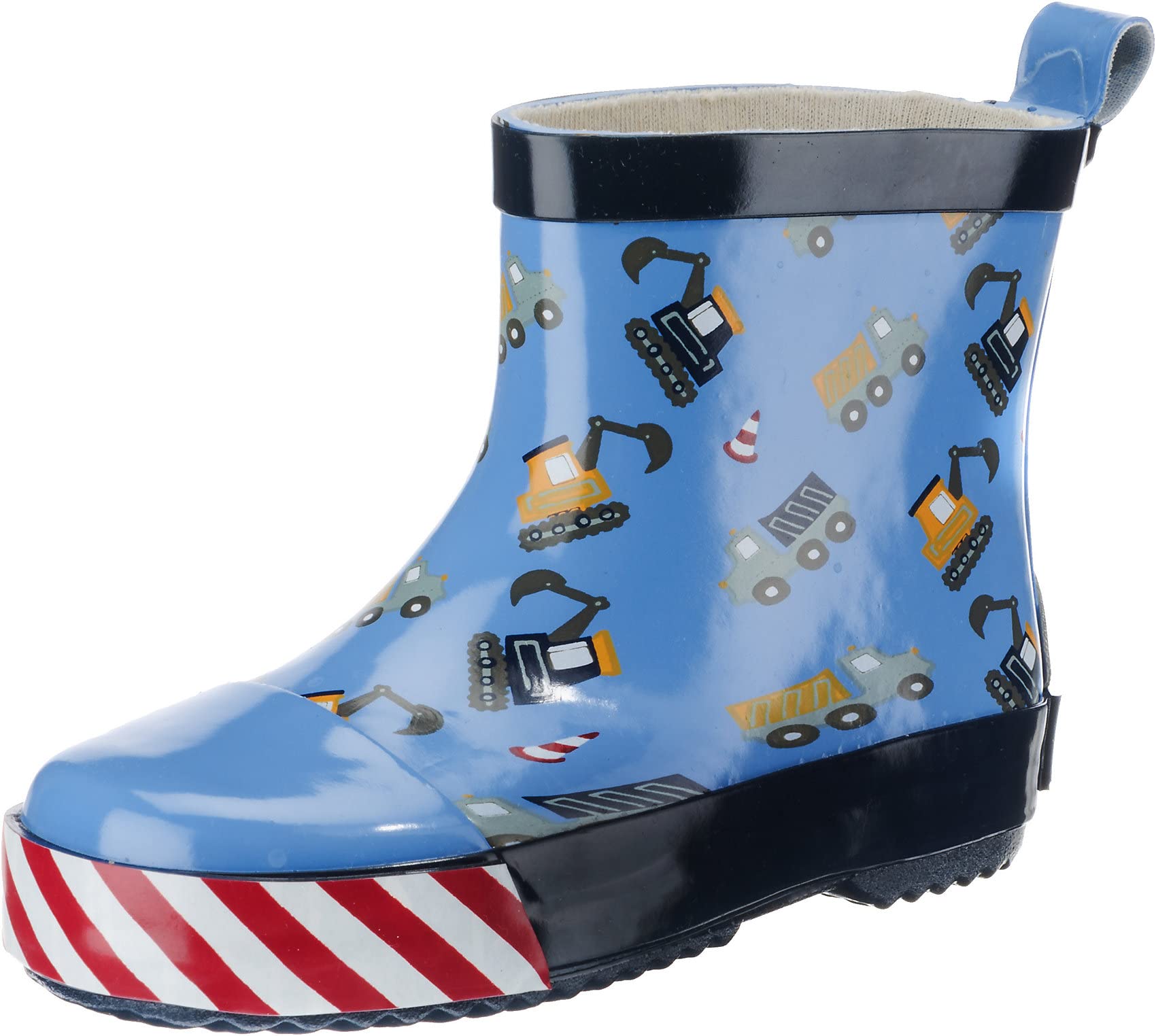 Playshoes GmbH Boys Short Wellies Building Site, Unisex Kids’ Wellington Boots, Blue (Lightblue 17), 6.5 (23 EU)