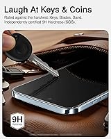 Vista 6 de SMARTDEVIL Paquete de 2 protectores de pantalla de vidrio templado para iPhone Air, protección antirroturas de grado militar, dureza 9H, película