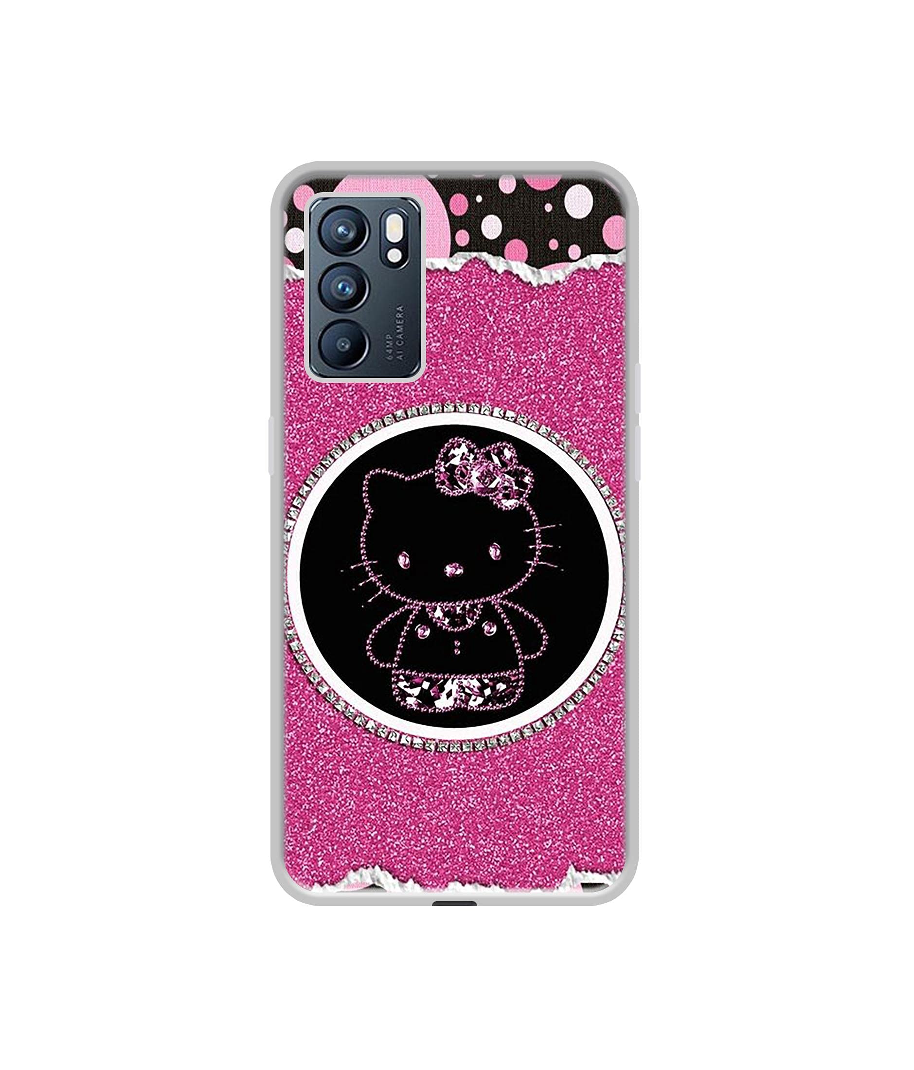 Amazon Brand - Solimo Designer Kitty with Glitter UV Printed Soft Back Case Mobile Cover for Oppo Reno6 5G (B09BBB5DH9) Amazon Price History, Amazon Price Tracker