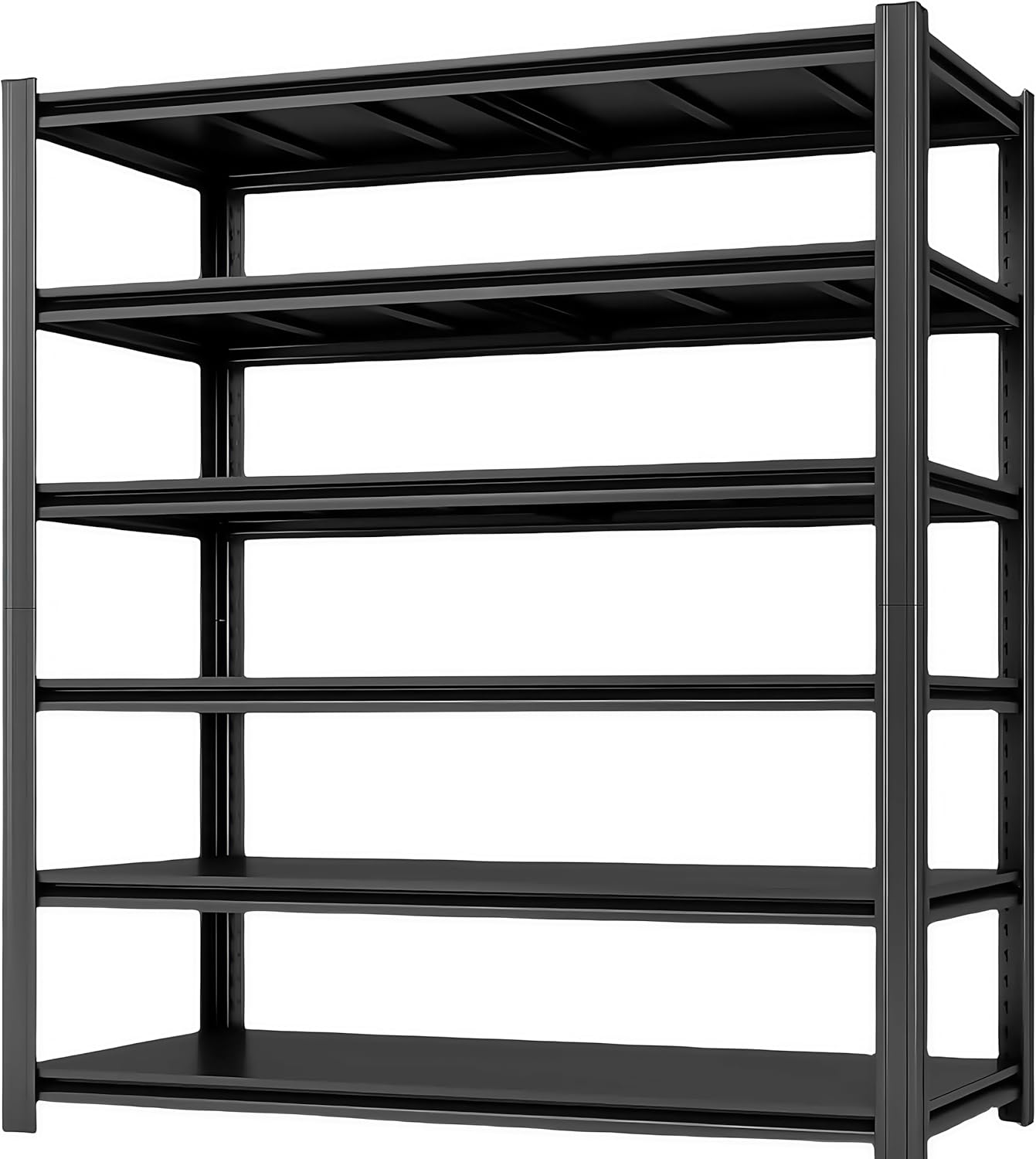 4-Tier 31.5" W x 15.8" D x 63" H Garage Shelving 2000LBS Storage Shelves Heavy Duty Metal Shelf Unit Adjustable Basement Industrial Storage Racks