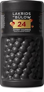 LAKRIDS BY B LOW - Liquorice Advent Calendar 2024-690g - Christmas Calendar with Danish Gourmet Liquorice and Chocolate