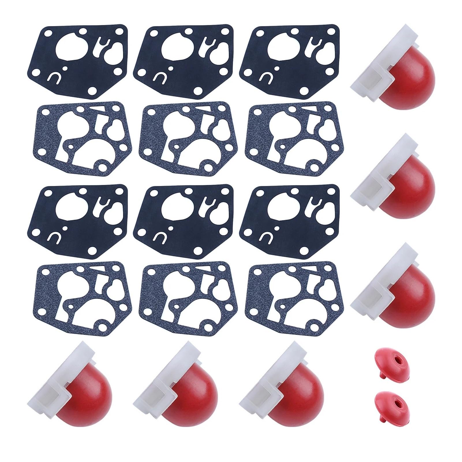 Kit de válvula de retención y Junta de diafragma for cebador de cortacésped (694395 795083) for OEM 495770 272372 281028