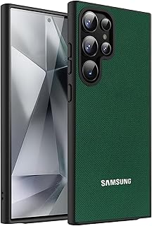 دلـع موبايلك جراب حماية لموبايل سامسونج جالاكسي S22 الترا مزدوج الطبقات شديد التحمل مضاد للصدمات ومتين مع نسيج غير قابل للانزلاق - اخضر