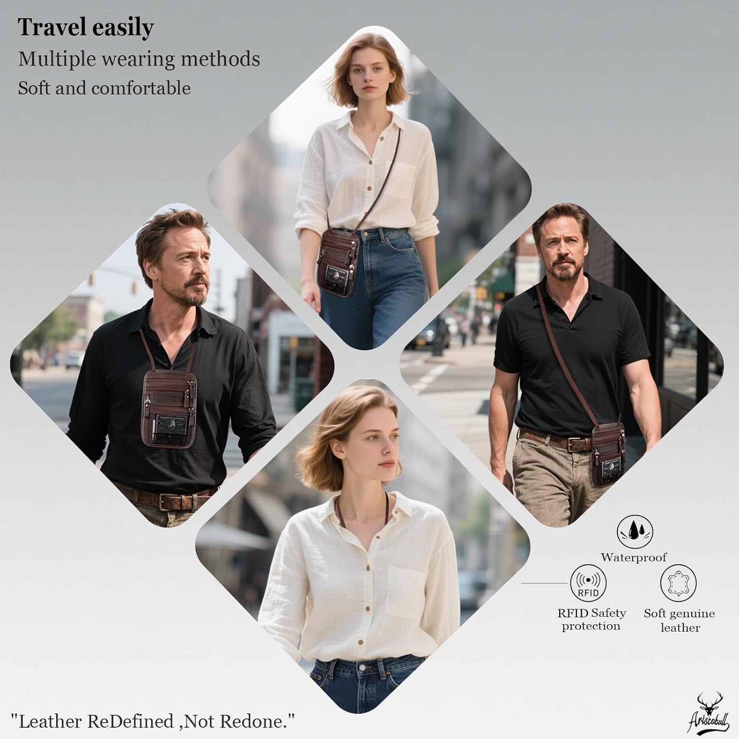 Neck Wallet - Rfid Wallet Women - passport holder for travel - Travel Wallet Passport Holder For Travel Women - 10.3x6.8inch (Dark Coffe) - Image 5