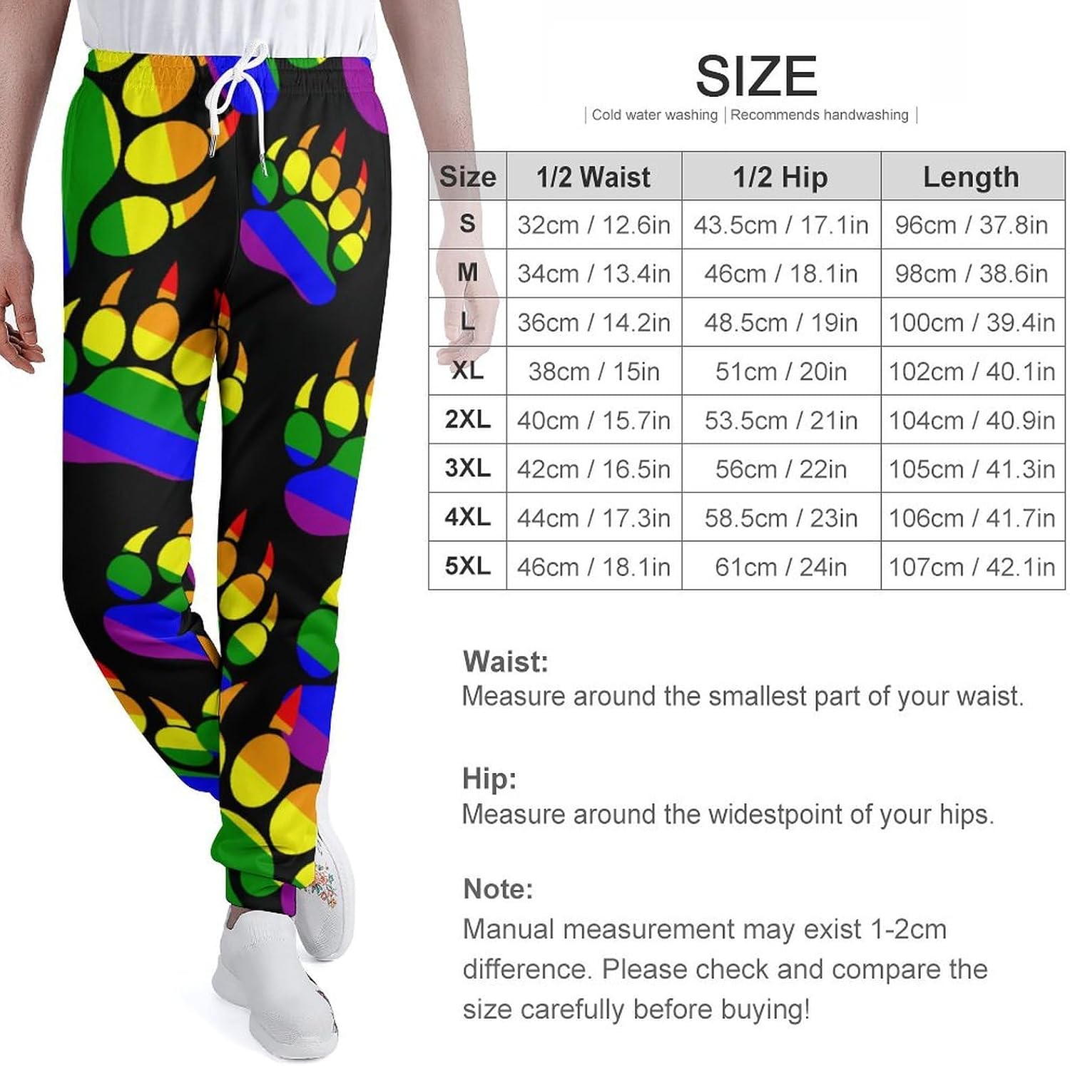 Gay Bear Prides Paw Men's Sweatpants Novelty Jogging Pants Sports Running Bottoms Trousers Women