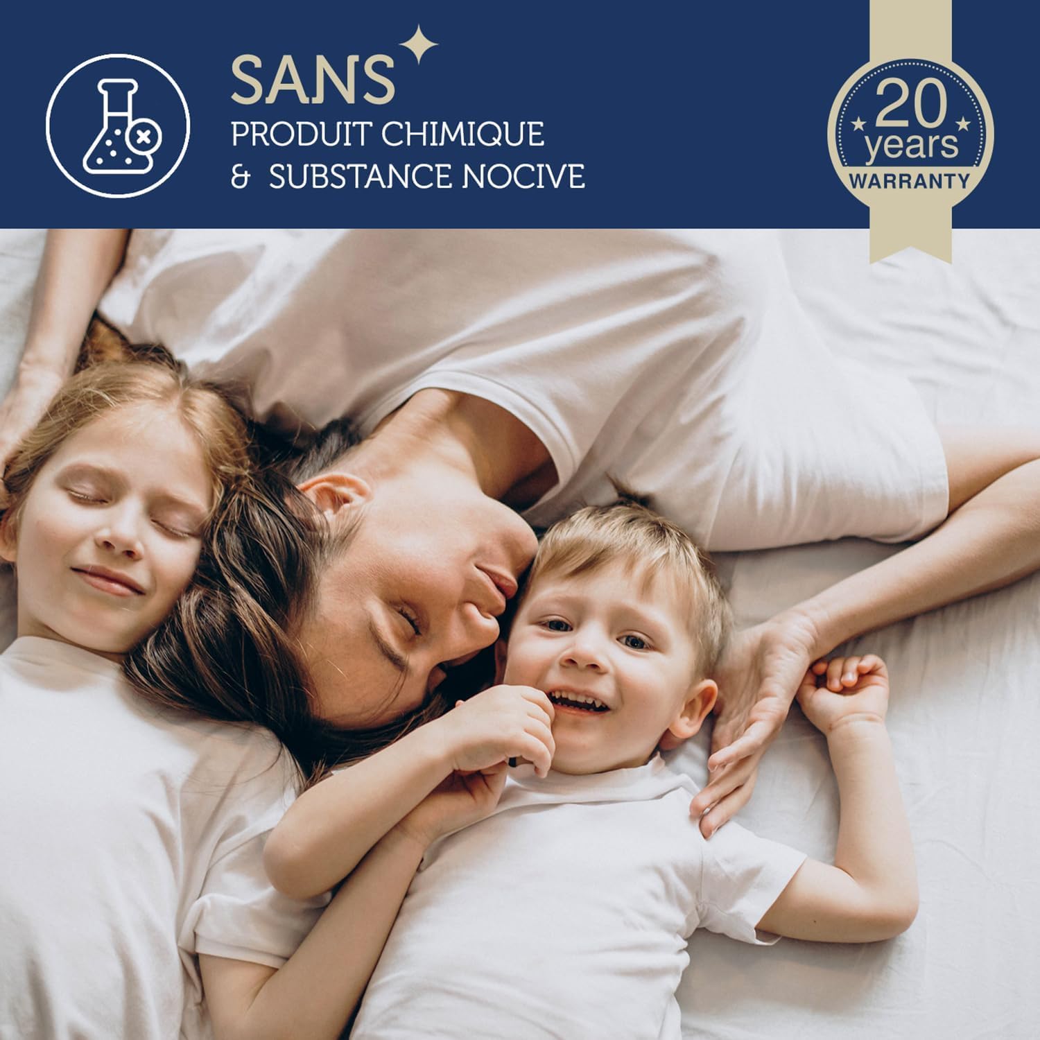 Beddy-Bye Alèse Matelas 70x190 Imperméable Respirante – Protège-Matelas Oeko-Tex 4 Coins Élastiques, Infroissable 20 Ans Garantie