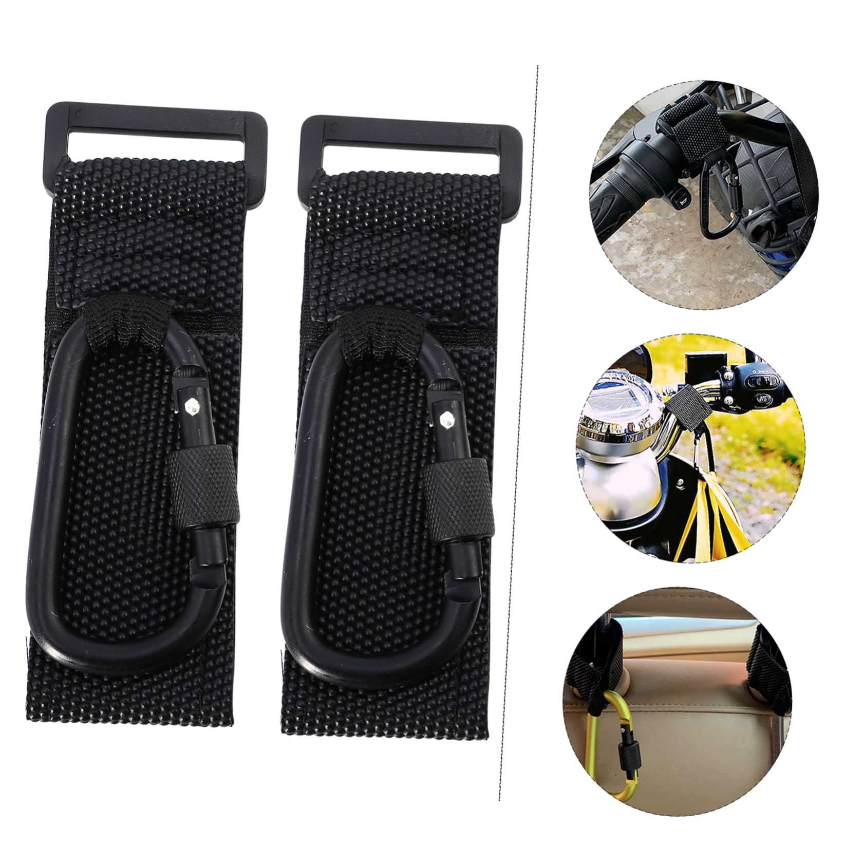 Yardwe 14 Piezas Ganchos para Cochecito Antideslizantes Colgadores Resistentes para Bolsas Carrito Soporte Seguro para Bolsas de Viaje y Compras
