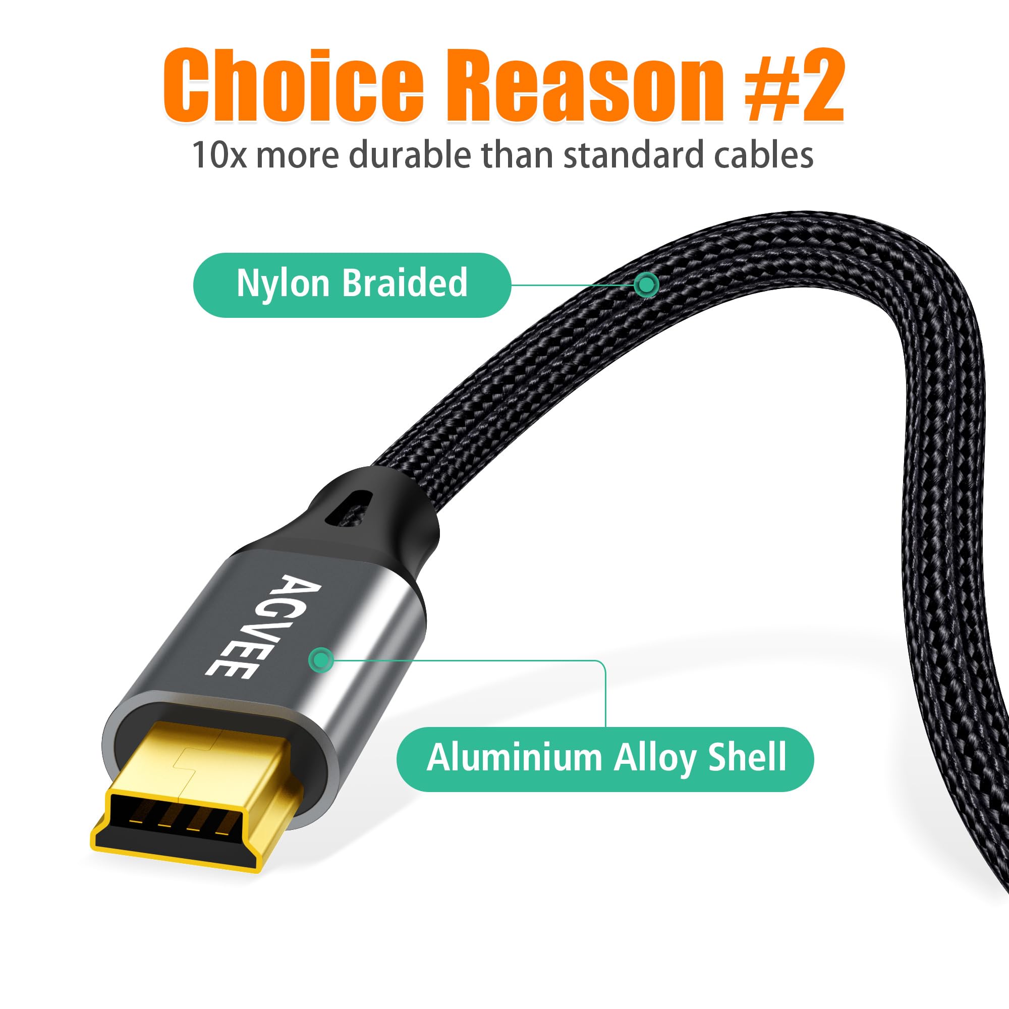 Amazon.com: AGVEE 2 Pack 3.3ft USB Cable for Blue Yeti Microphones