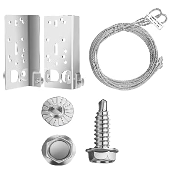Garage Door Both Side Lift System Accessories for 7ft High Garage Door 8.6ft Cable