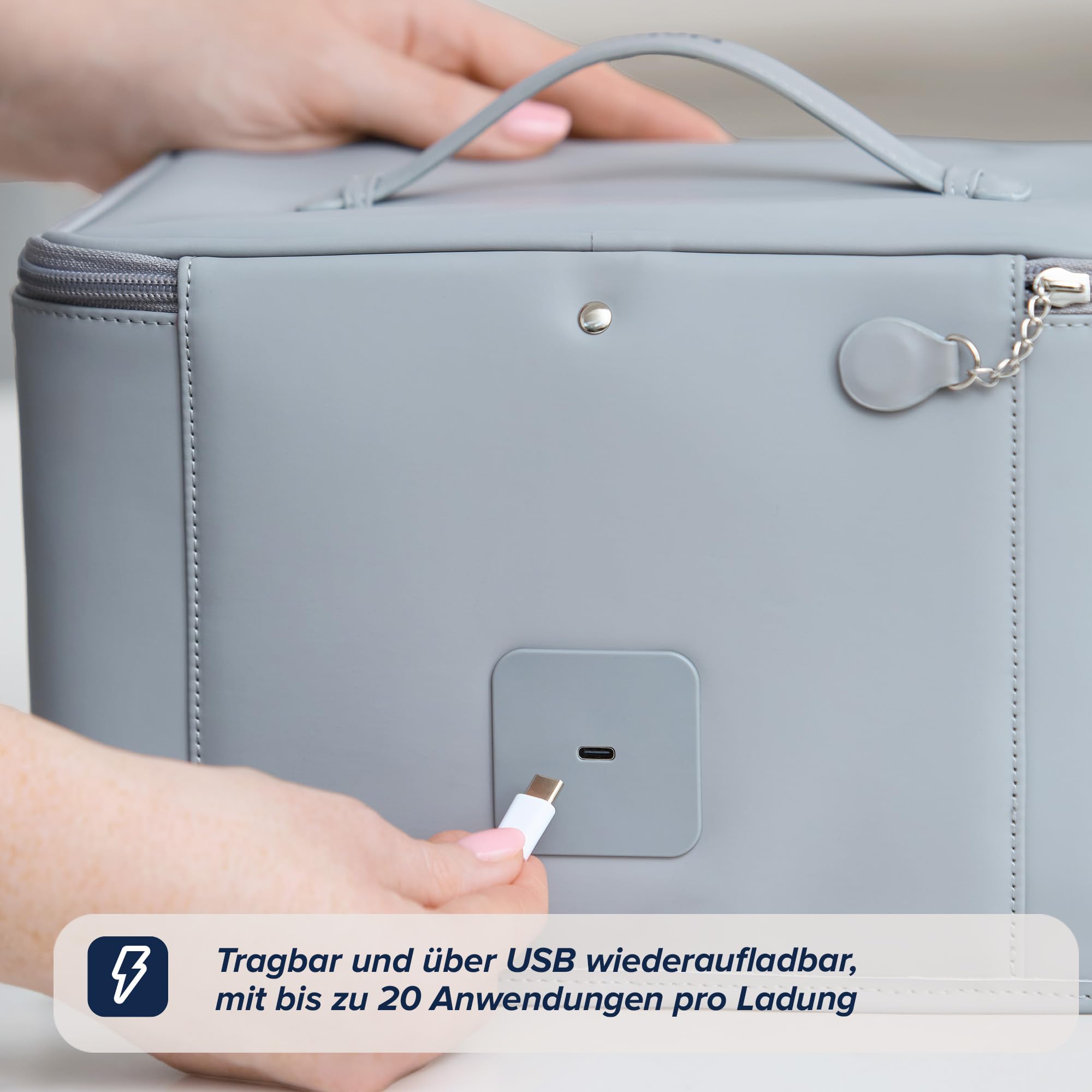 Nuby UV-Sterilisator für Babyflaschen & Zubehör, 3-Minuten-Sterilisation | Sterilisiert in 3 Minuten, tötet 99,9 % der Bakterien, für Babyflaschen & Zubehör wie Sauger, ideal für Zuhause & unterwegs