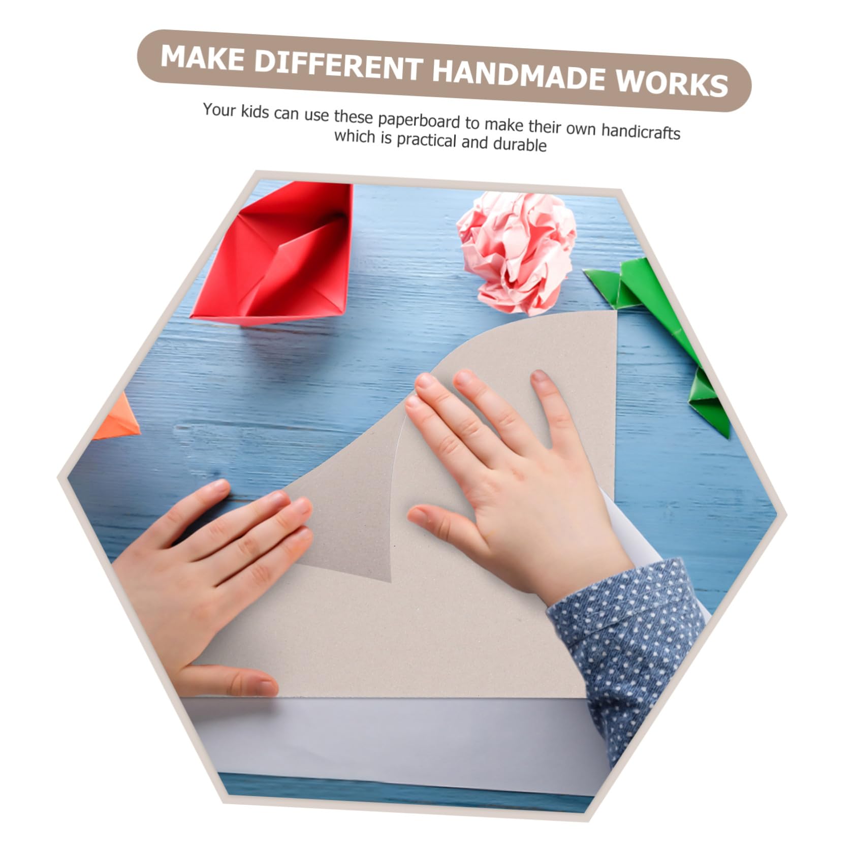 Cartoncino Spesso per Bambini 10 Pezzi Cartone Rigido | Decorazioni Scuola, Carta Bifacciale Portatile, Lavoretti Creativi per Ragazzo Ragazza, Cartone Ondulato
