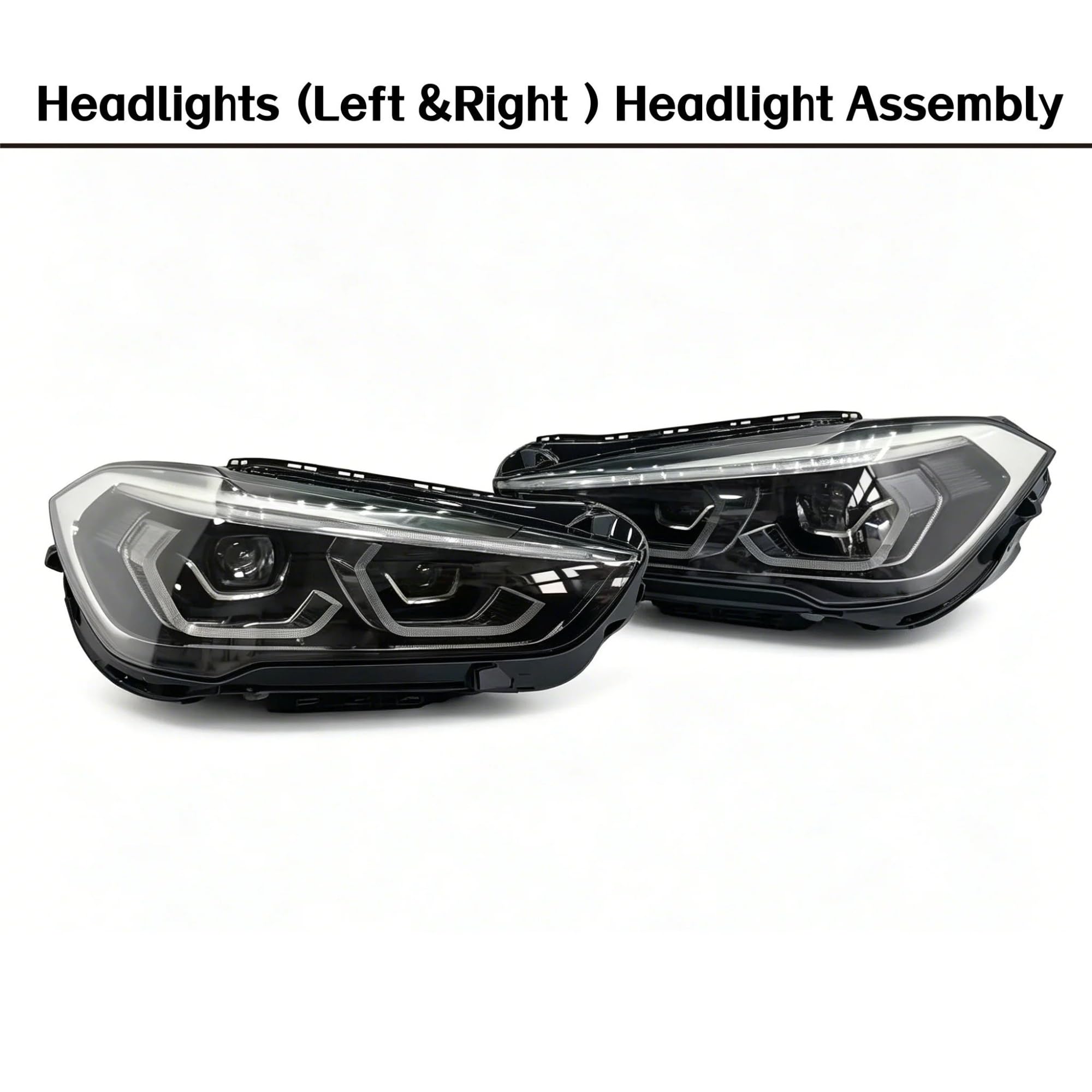 Para BMW Para X1 2019-2022 Conjunto Faros Delanteros Faro Coche
