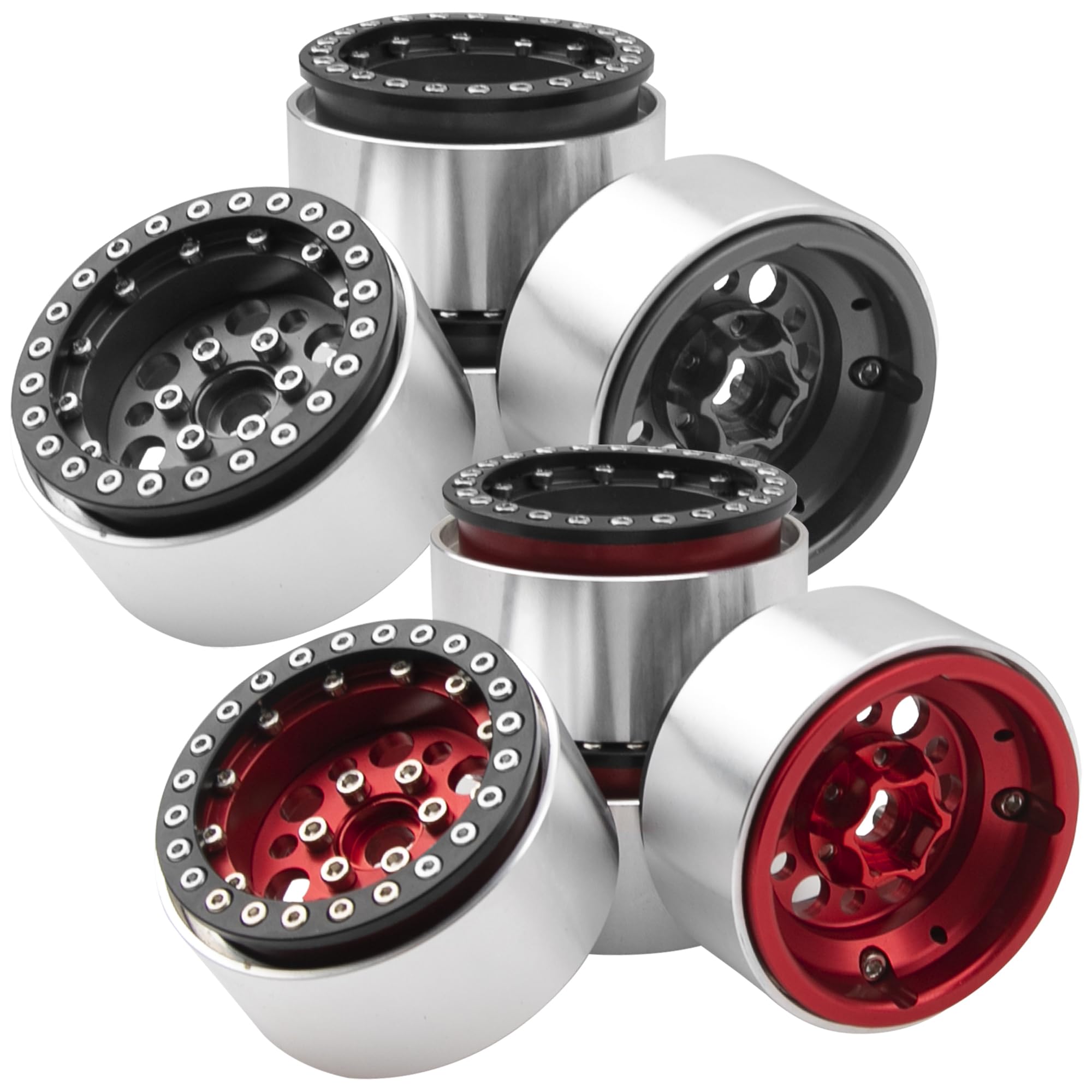 Aluminum Alloy 1.9" Beadlock Wheel Rims Hubs & Aluminum Alloy 1.9" Beadlock Wheel Rims Hubs
