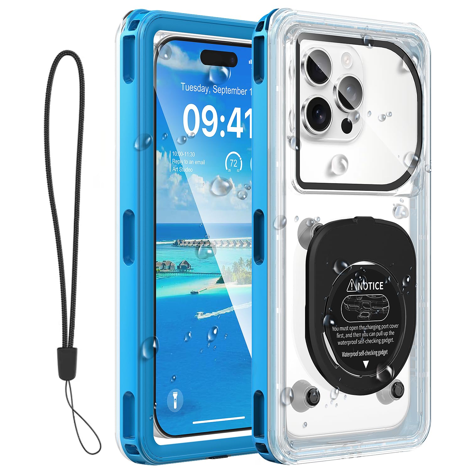 Funda impermeable para teléfono universal compatible con Xiaomi y Google Pixel 8
