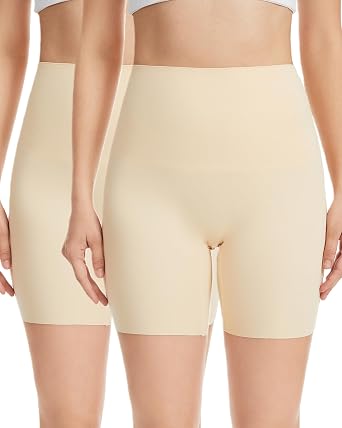 JTJFIT Cooling Shorts for Women Under Dresses Seamless Boyshorts Anti Chafing Slip Short Underwear for Dress