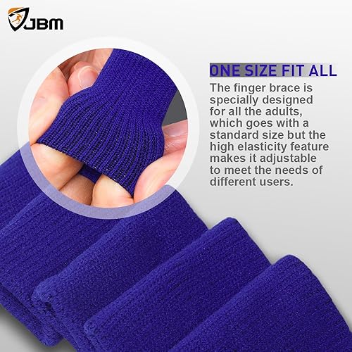 Miniatura 4 de JBM Adult Finger Brace Splint Sleeve - Férula para pulgar Suave y cómodo Cojín de presión Safe Elástico Estabilizadores transpirables para