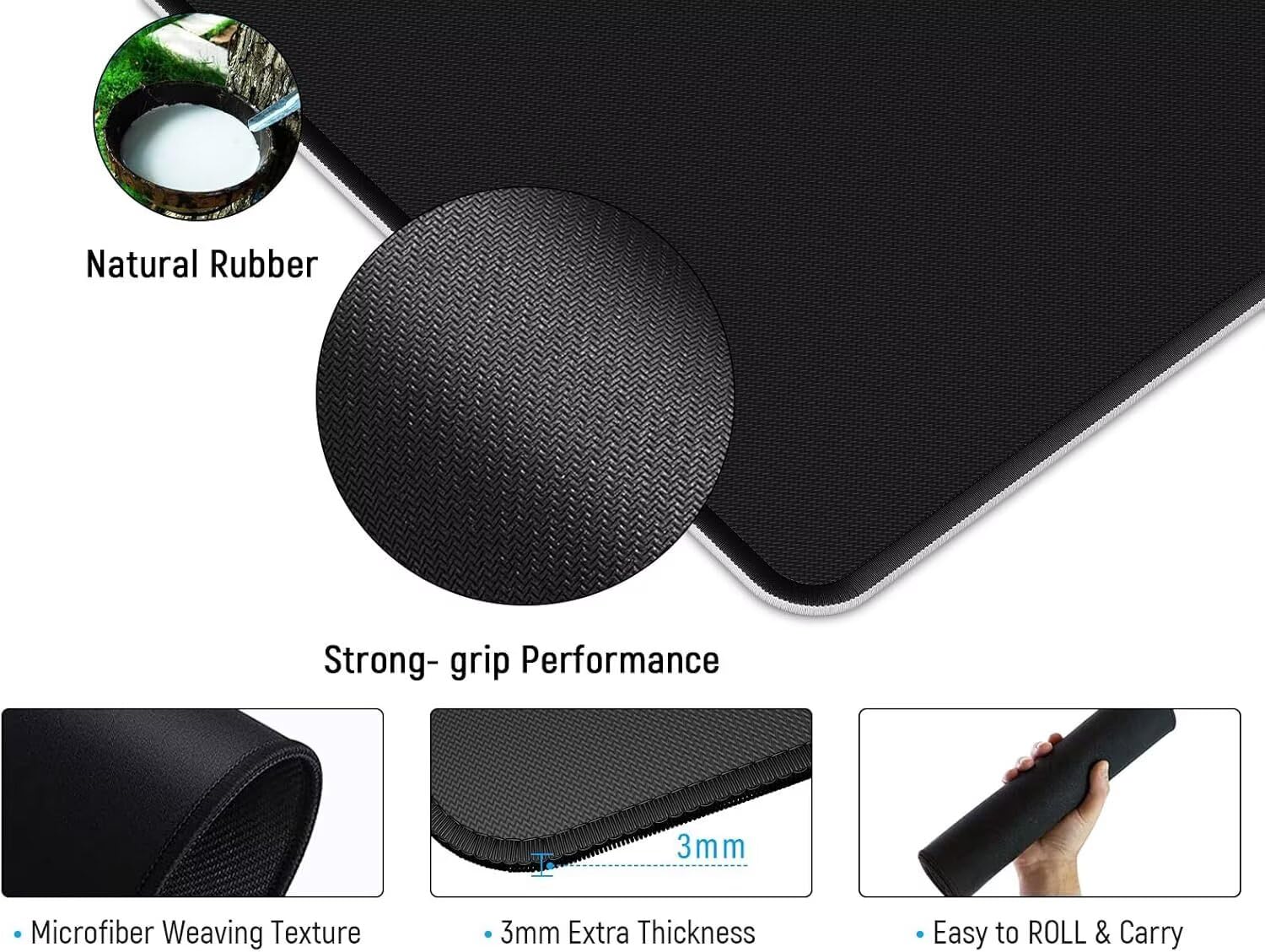 Gaming Mauspad XXL Der Wolf, BüRo Mousepad 1200x600x3mm, Tier Wasserfest Gummi Schreibtischunterlage, Mouse Pad Schreibtisch ZubehöR, Geeignet FüR BüRo Und Zuhause, MäNner A537
