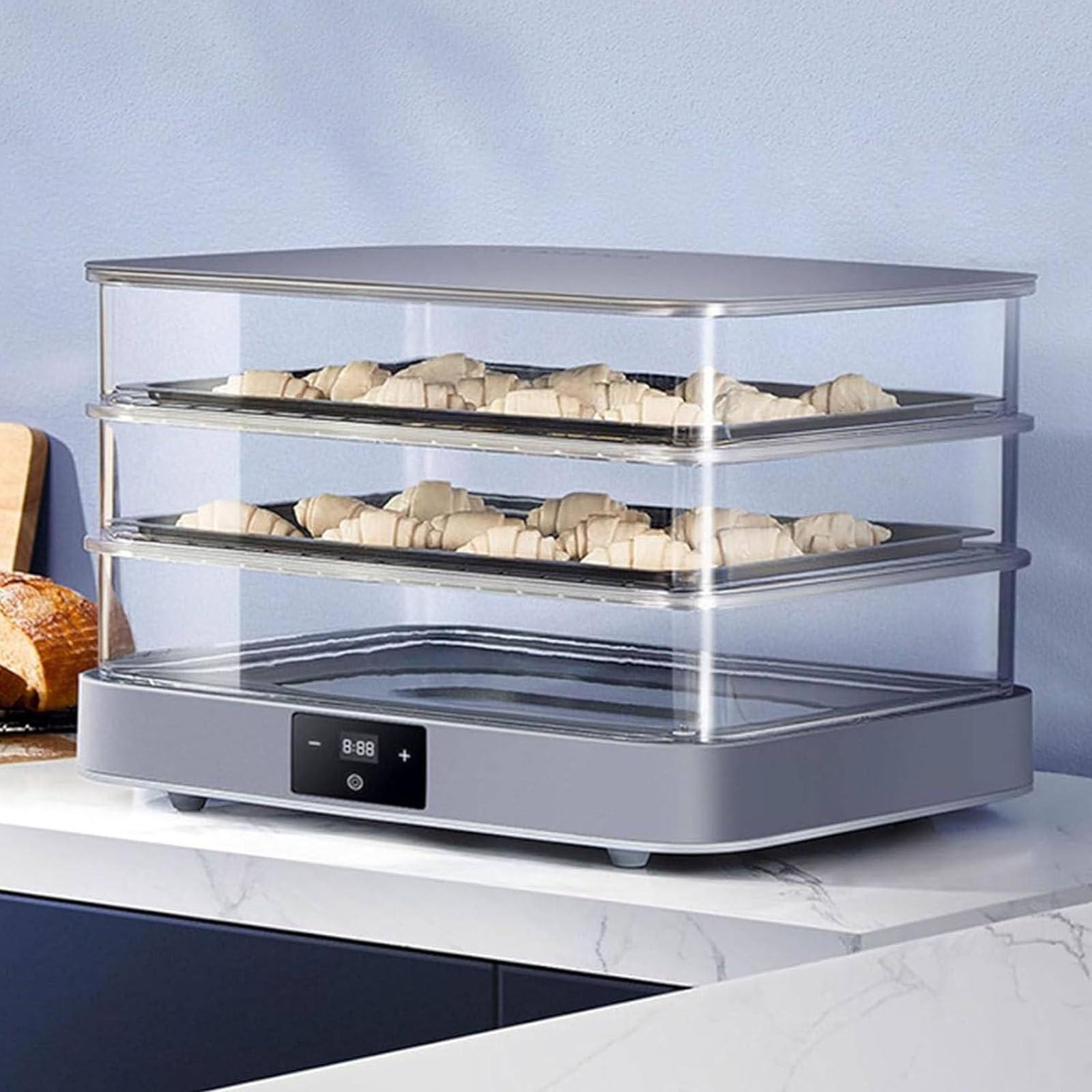 Elektrische oven voor brood met 4 bakplaten van 600x400 mm voor de Elektrische oven voor brood met 4 bakplaten van 600x400 mm voor de