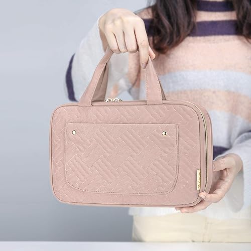 Miniatura 5 de Yarwo Estuche para agujas de tejer (hasta 10.6 pulgadas), organizador de ganchos de ganchillo con doble asa para agujas de tejer circulares y