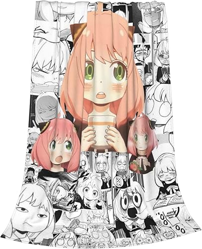 Miniatura 2 de Manta suave para sofá, forro polar de franela ultra suave, ligera, manta familiar de dibujos animados S-PY, manta cálida de aire acondicionado para