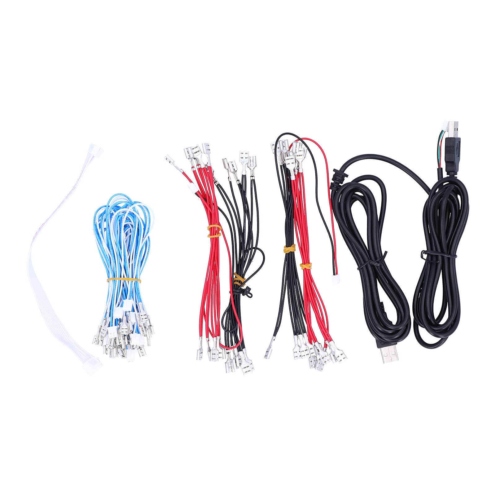 Gra Zręcznościowa DIY Części Wysokiej Jakości Przyciski LED do Gier Komputerowych 5V Konsola do Gier Arkadowych Galwanizacja Zestaw Joysticków Kolorowe (Podwójnie galwanizowany przycisk w